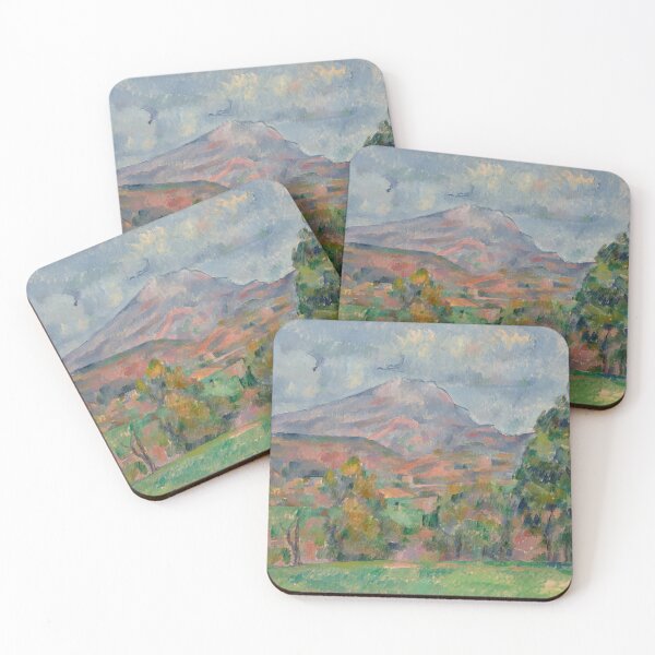 Aperçu de l'œuvre La Montagne Sainte Victoire de Paul Cézanne : Paysage postimpressionniste Poster créée et vendue par artofuniverse.