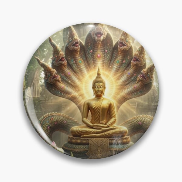 Item preview, Sacred Buddha Under Nine Headed Naga designed and sold by MYSTAYA.