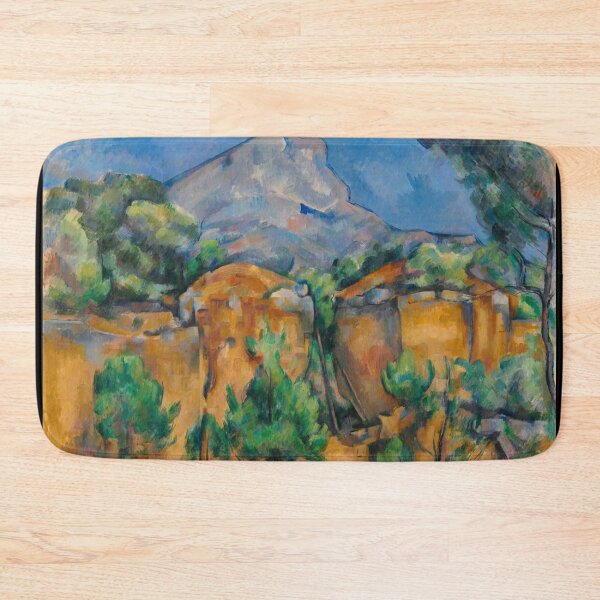 Aperçu de l'œuvre La Montagne Sainte Victoire de Paul Cézanne : Paysage postimpressionniste Poster créée et vendue par artofuniverse.