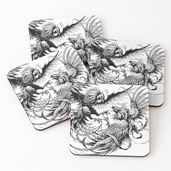 Item preview, Fighting Rooster Graphic Tee – Black and White Gamecock Illustration Shirt designed and sold by rich4Design.