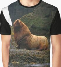 Stellar Sea Lion, Agattu Island, Near Islands, Aleutian Islands, Alaska Graphic T-Shirt