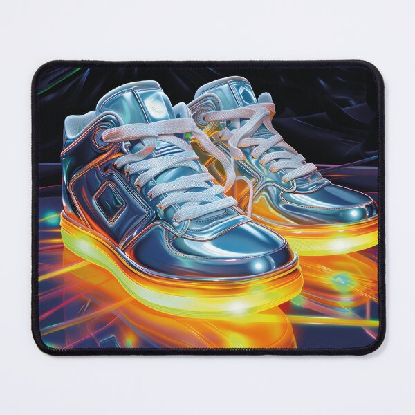Item preview, Futuristic cyberpunk sneakers with neon glow effect designed and sold by Mauswohn.