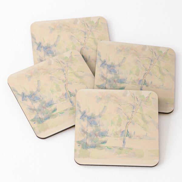 Item preview, Lake at the Edge of a Forest by Paul Cézanne: Serene Landscape Poster designed and sold by artofuniverse.