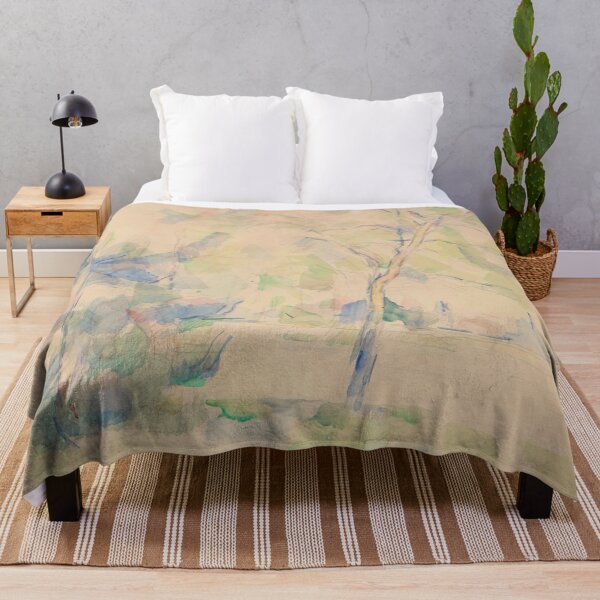 Item preview, Lake at the Edge of a Forest by Paul Cézanne: Serene Landscape Poster designed and sold by artofuniverse.