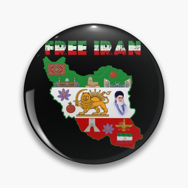 Item preview, Free Iran Map – Persian Lion and Sun | Iranian Culture & Persia heritage  designed and sold by Youngkev-arts.