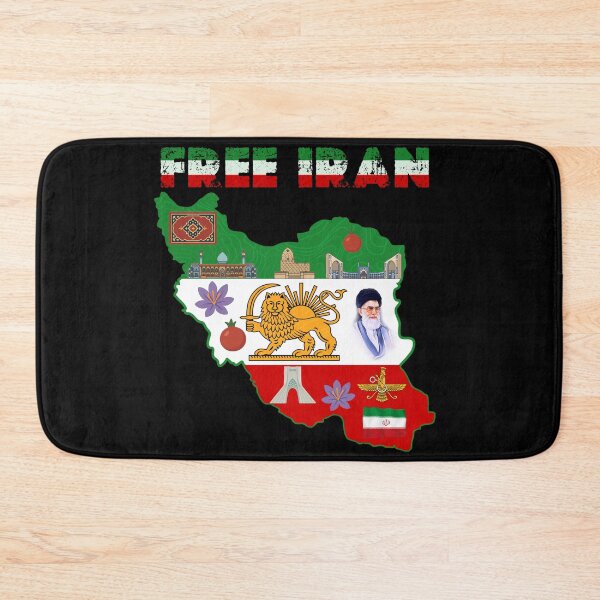 Item preview, Free Iran Map – Persian Lion and Sun | Iranian Culture & Persia heritage  designed and sold by Youngkev-arts.