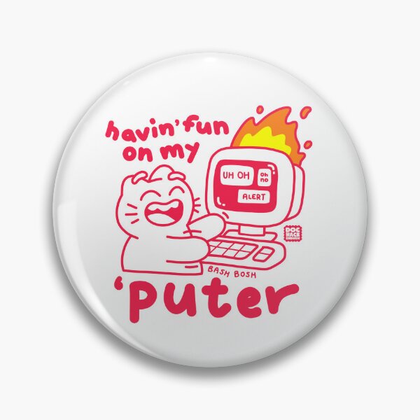 Item preview, Having Fun on my Puter (light) designed and sold by DocHackenbush.