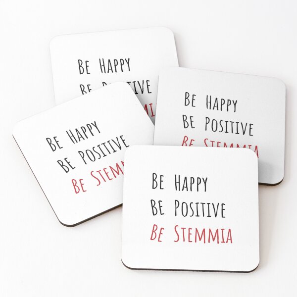 Item preview, Be Happy, Be Positive, Be Stemmia designed and sold by Free-Cat.
