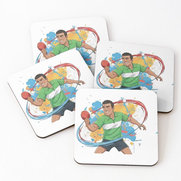 Item preview, Table Tennis Action Art Ping Pong Player Dynamic T‑Shirt Anime designed and sold by OhMyPingCo.