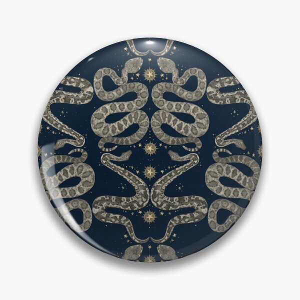 Item preview, celestial snakes indigo designed and sold by scrummy.