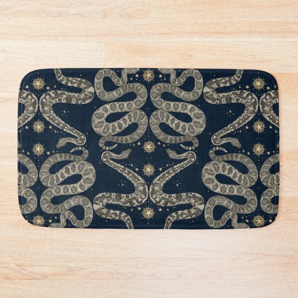Item preview, celestial snakes indigo designed and sold by scrummy.