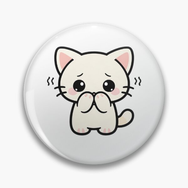 Item preview, Introvert Cat Sticker – Cute Kawaii Cat Aesthetic designed and sold by TinyEmotionCo.