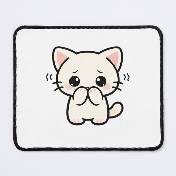 Item preview, Introvert Cat Sticker – Cute Kawaii Cat Aesthetic designed and sold by TinyEmotionCo.