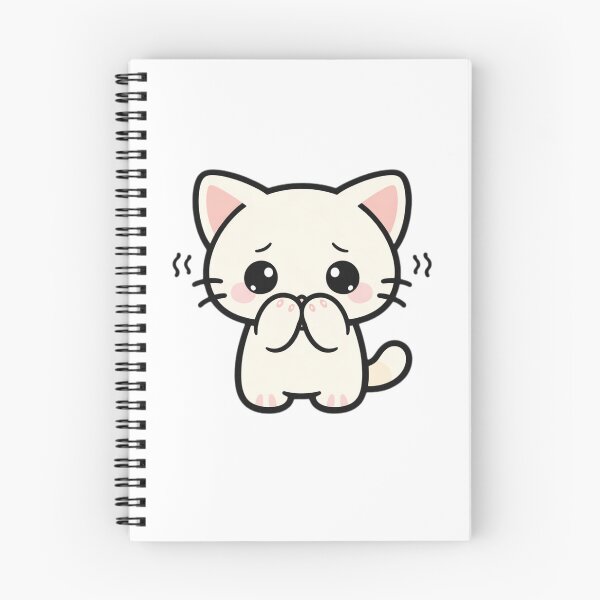 Item preview, Introvert Cat Sticker – Cute Kawaii Cat Aesthetic designed and sold by TinyEmotionCo.