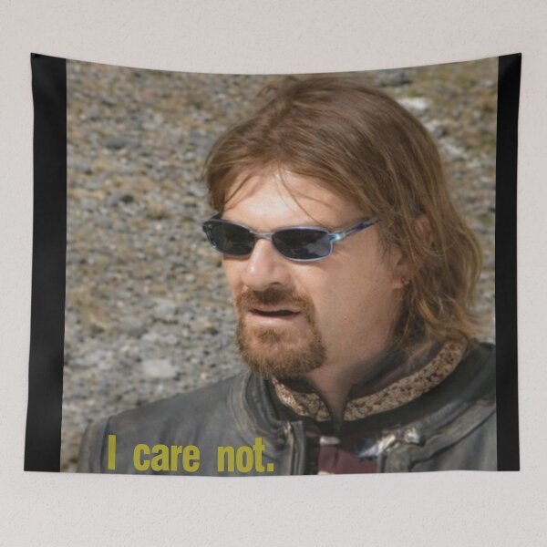 Item preview, Funny Shirt, I Care Not , Medieval Fantasy Meme , Unhinged Dark Humor designed and sold by DorikoKazan.