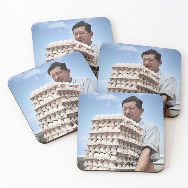 Item preview, Israel, Sde Warburg. Farmer With Eggs. 1940. designed and sold by UltraQuirky.