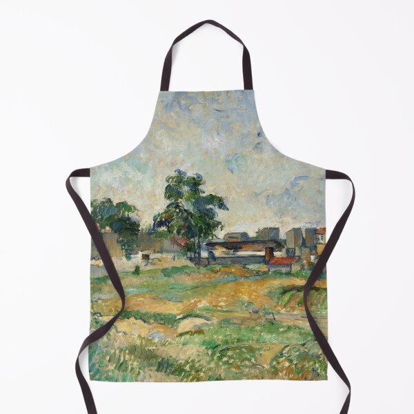Item preview, Landscape Near Paris by Paul Cézanne: Post Impressionist Landscape Poster designed and sold by artofuniverse.