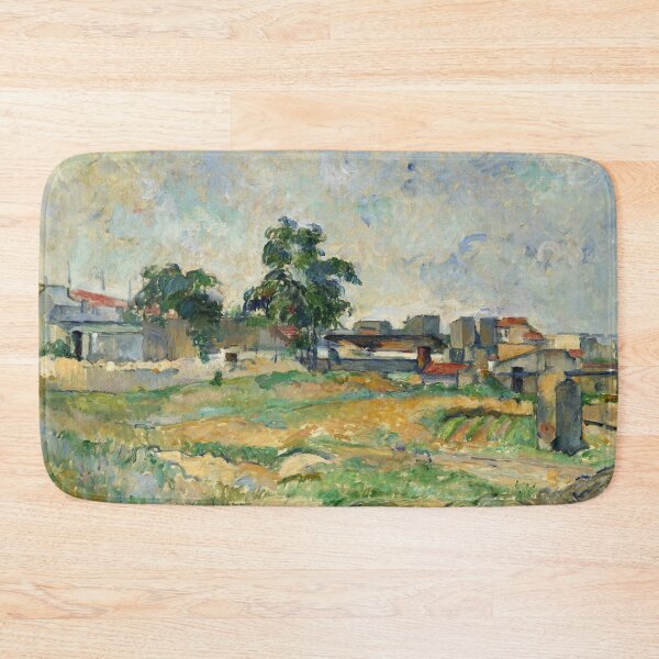 Item preview, Landscape Near Paris by Paul Cézanne: Post Impressionist Landscape Poster designed and sold by artofuniverse.