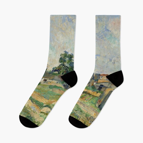 Item preview, Landscape Near Paris by Paul Cézanne: Post Impressionist Landscape Poster designed and sold by artofuniverse.