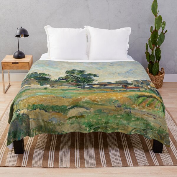 Item preview, Landscape Near Paris by Paul Cézanne: Post Impressionist Landscape Poster designed and sold by artofuniverse.