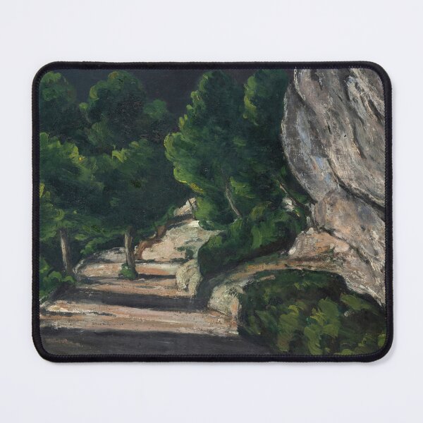 Item preview, Landscape Road With Trees in Rocky Mountains by Paul Cézanne: Post Impressionist Print designed and sold by artofuniverse.