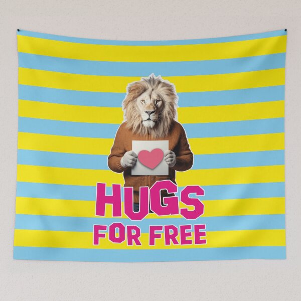 Item preview, Lion with Heart Hugs For Free Knitting Pattern designed and sold by Mauswohn.