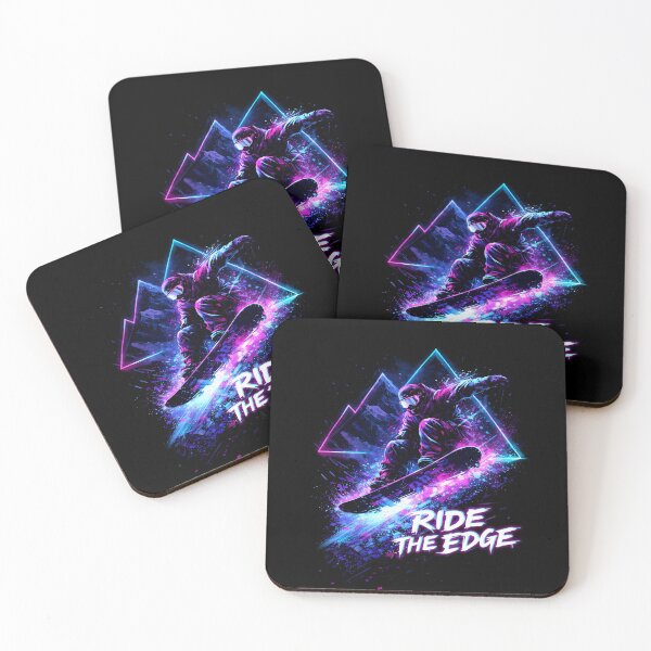 Item preview, Ride The Edge – Neon Mountains designed and sold by EdgeDrip.