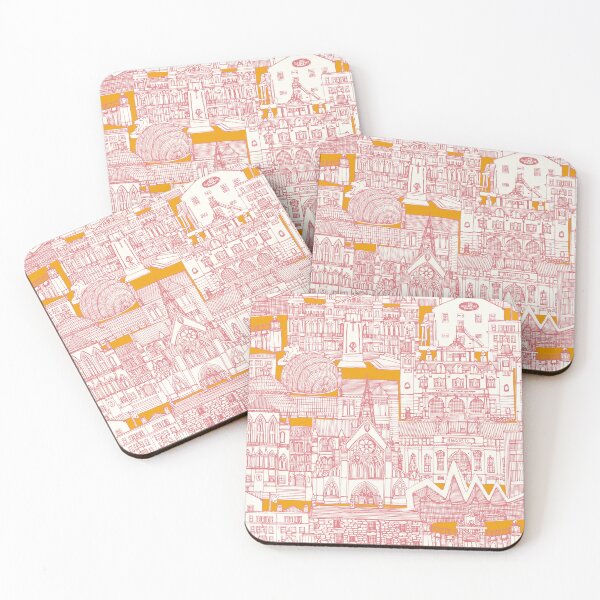 Item preview, Glasgow toile watermelon marigold designed and sold by scrummy.