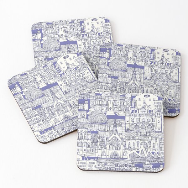 Item preview, Glasgow toile periwinkle designed and sold by scrummy.
