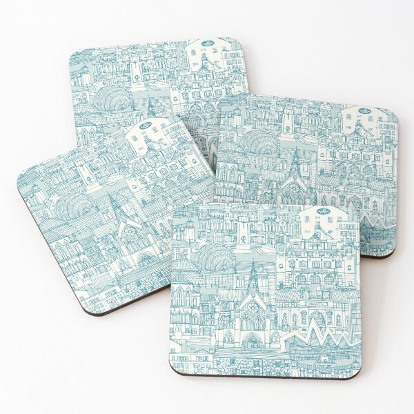 Item preview, Glasgow toile lagoon sea glass designed and sold by scrummy.