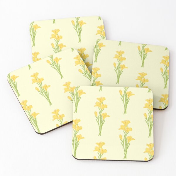 Item preview, Seamless floral pattern with yellow lilies designed and sold by natinart.