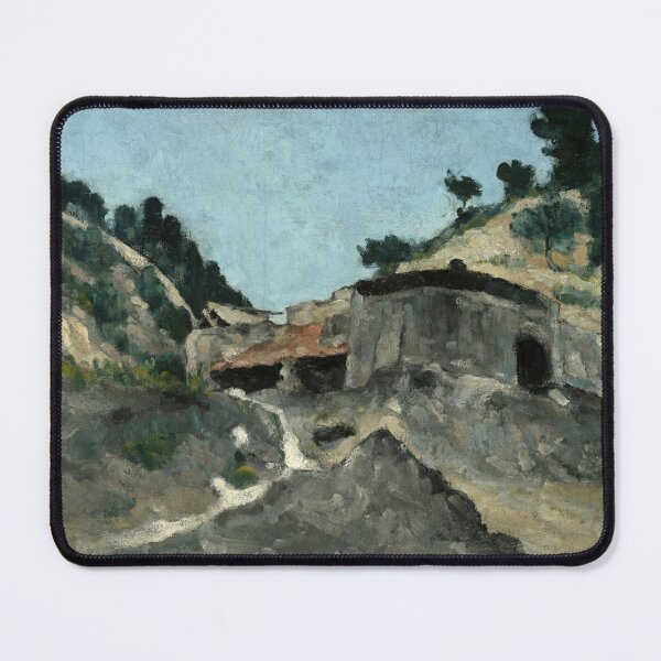 Item preview, Landscape With Water Mill by Paul Cézanne: Post Impressionist Landscape Poster designed and sold by artofuniverse.