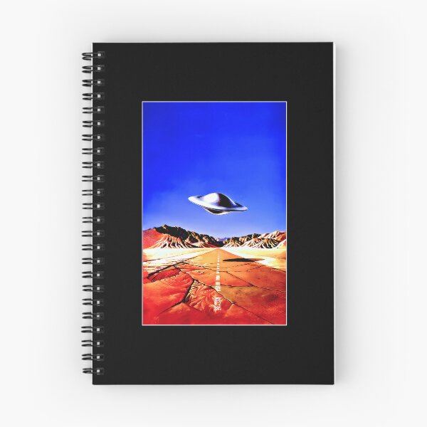 Item preview, UFO Desert Highway - Vintage Sci-Fi  Art  designed and sold by Differentloook.