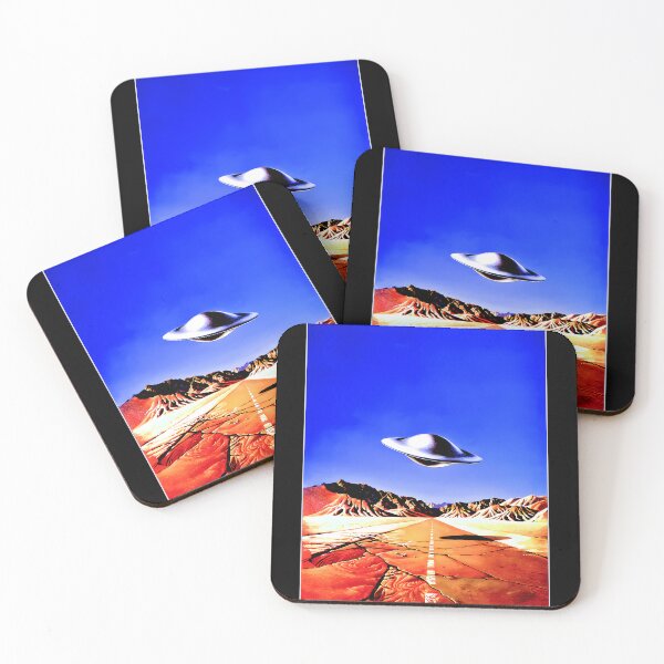 Item preview, UFO Desert Highway - Vintage Sci-Fi  Art  designed and sold by Differentloook.