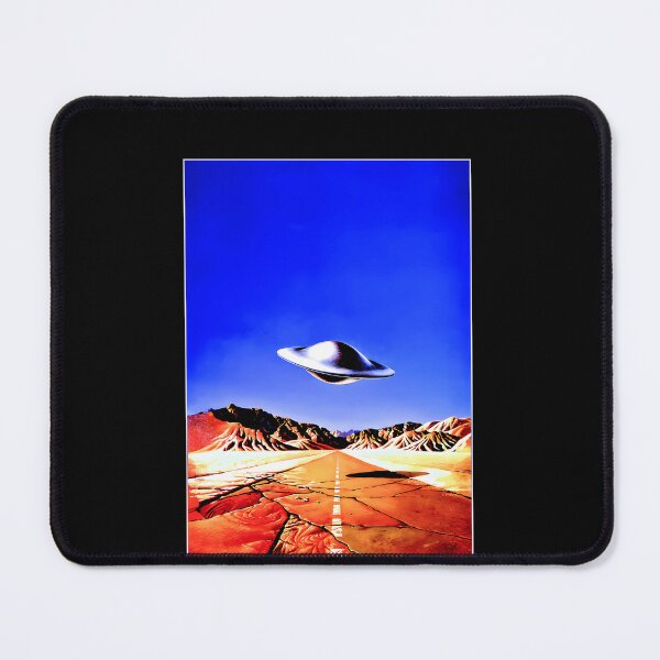 Item preview, UFO Desert Highway - Vintage Sci-Fi Art designed and sold by Differentloook.