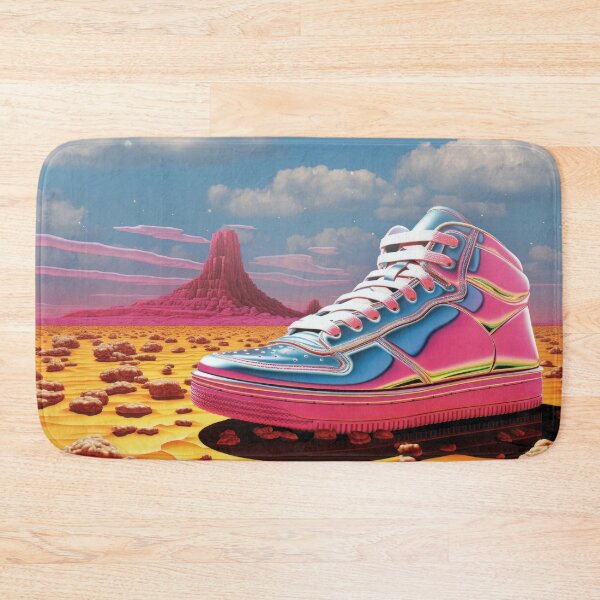 Item preview, Holographic high-top sneaker in a surreal desert landscape designed and sold by Mauswohn.