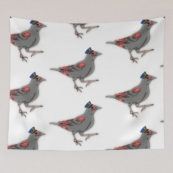 Item preview, Ruby the RedWinged Blackbird police Hat – animalzinhats designed and sold by Ashley’sAnimalz.