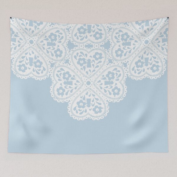 Item preview, pastel blue love padlock lace designed and sold by storieslanguage.