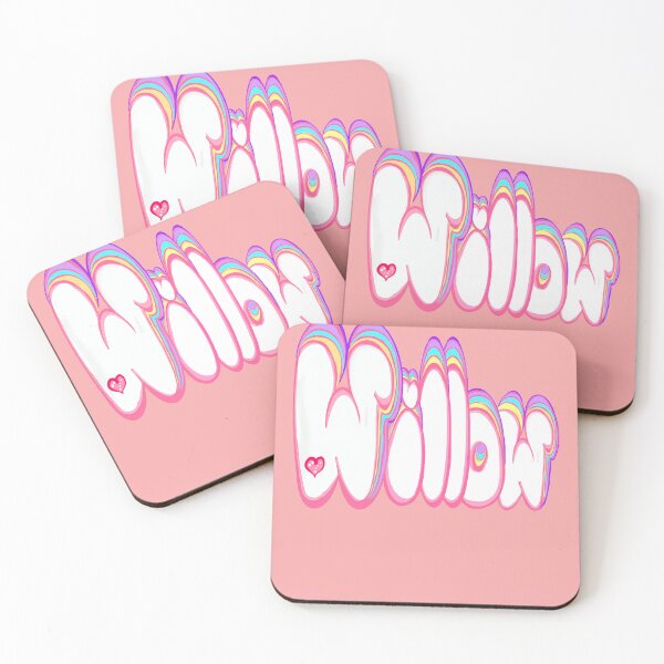 Item preview, Willow popular girls and women first name in white and pastels - Personalized personalised customized name Willow designed and sold by Artonmytee.