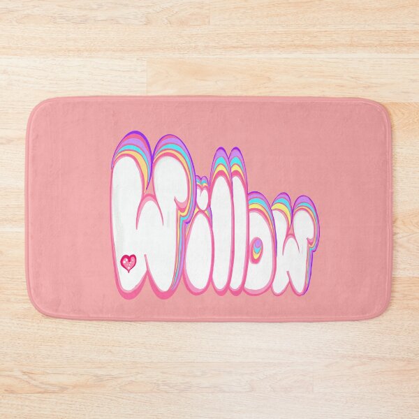 Item preview, Willow popular girls and women first name in white and pastels - Personalized personalised customized name Willow designed and sold by Artonmytee.