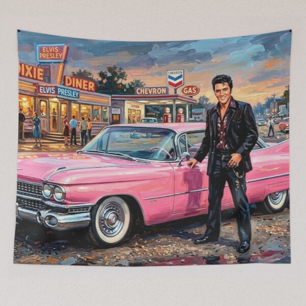 Item preview, Rock ‘n’ Roll Royalty: Elvis and his 1959 Caddy designed and sold by Art's Diner.