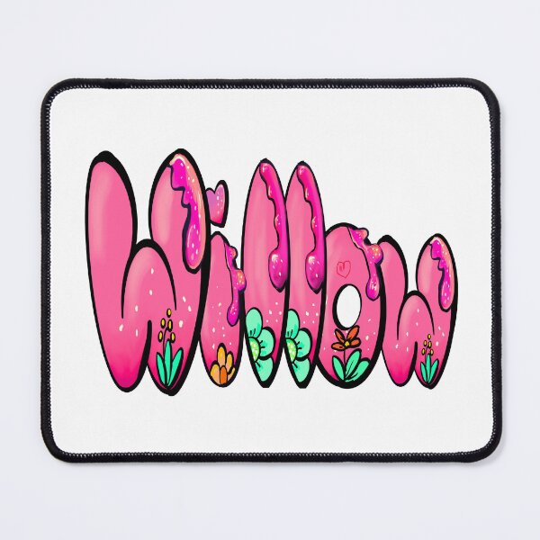 Item preview, Willow popular girls and women first name in pink. Personalized personalised customized name Willow designed and sold by Artonmytee.