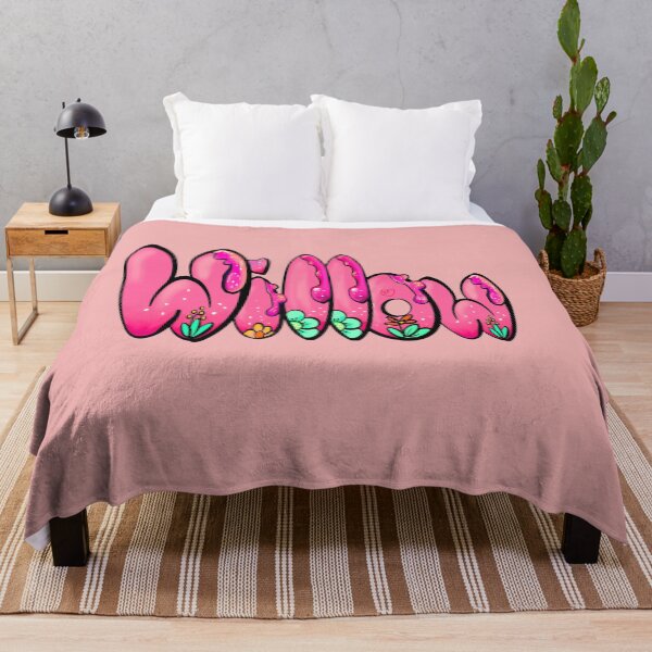 Item preview, Willow popular girls and women first name in pink. Personalized personalised customized name Willow designed and sold by Artonmytee.