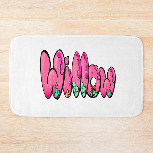 Item preview, Willow popular girls and women first name in pink. Personalized personalised customized name Willow designed and sold by Artonmytee.