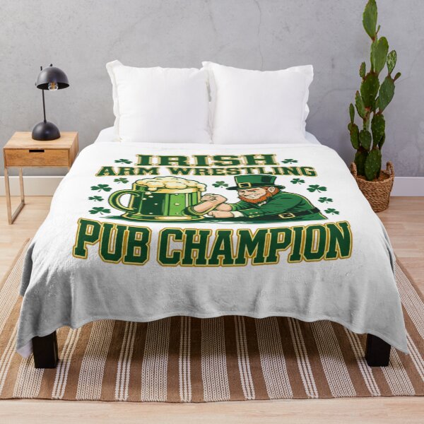 Item preview, Irish Arm Wrestling Pub Champion Funny St Patrick’s Day Leprechaun Beer Shirt designed and sold by BazStudiodesign.