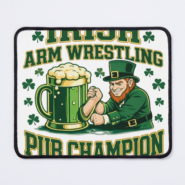 Item preview, Irish Arm Wrestling Pub Champion Funny St Patrick’s Day Leprechaun Beer Shirt designed and sold by BazStudiodesign.