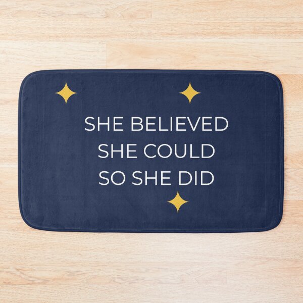 Item preview, She Believed She Could So She Did Motivational Quote Gift designed and sold by VoidAndVibe.