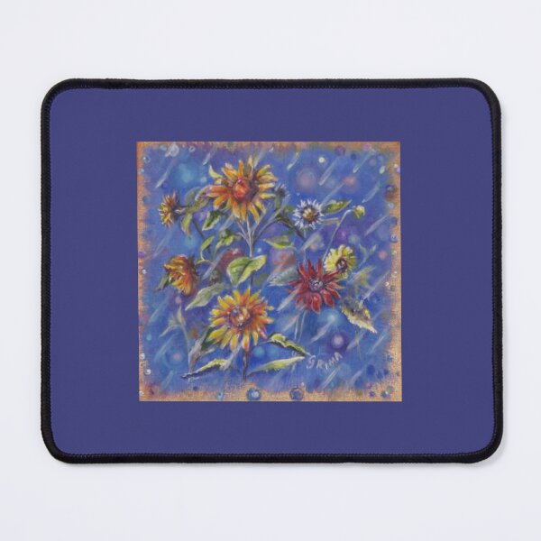 Item preview, Summer Rain Sunflowers - bright flowers warm rain designed and sold by LittleLiz.