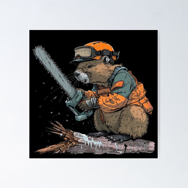 Item preview, Beaver Lumberjack Chainsaw designed and sold by titanosdesign.