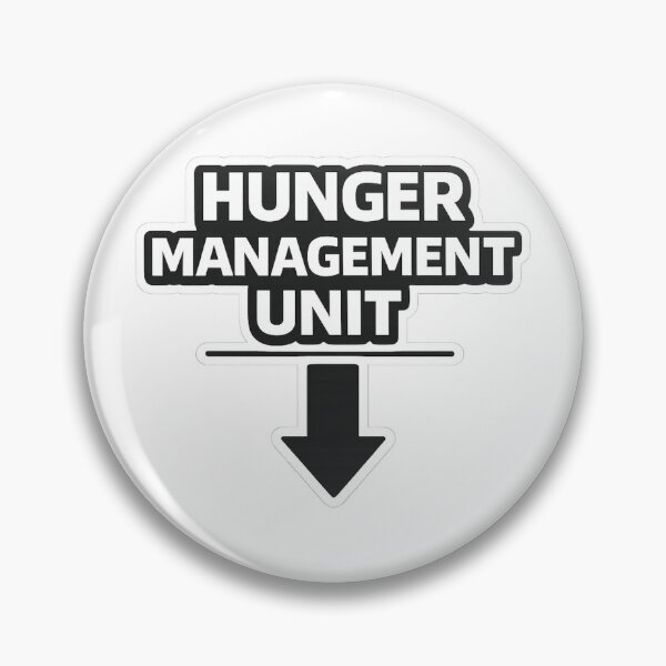 Item preview, Hunger Management Unit – Funny Industrial Food Sticker & Shirt designed and sold by Timeless Junction.